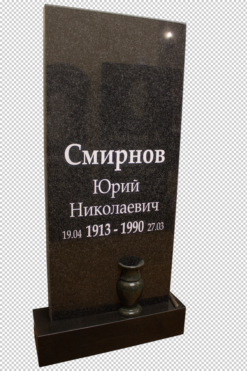 Прямой памятник гранитный